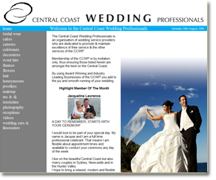 Central Coast Wedding Professionals